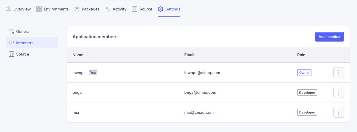 Settings | Low-Ops Docs