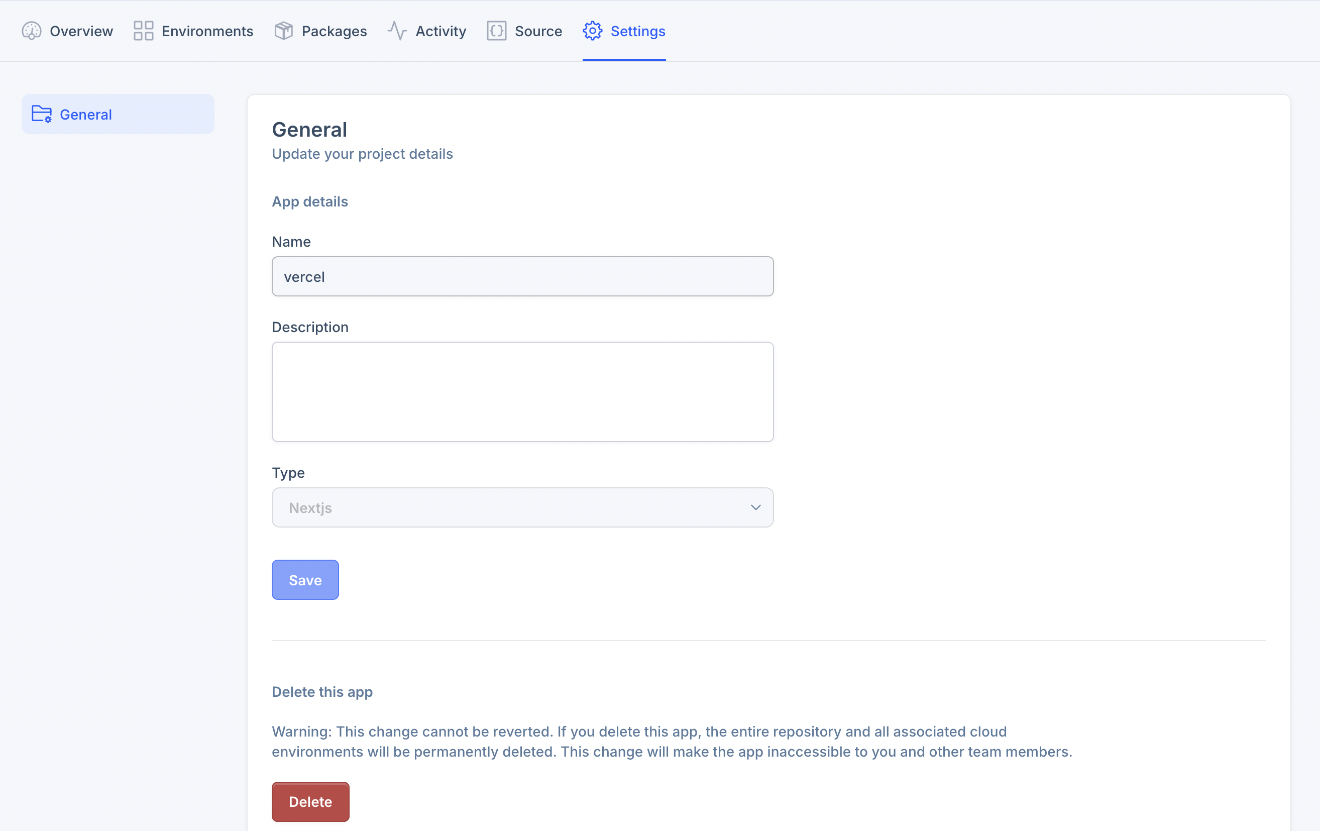 Application Settings